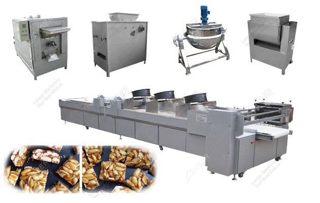 Full Automatic Peanut Brittle Bar Production Line
